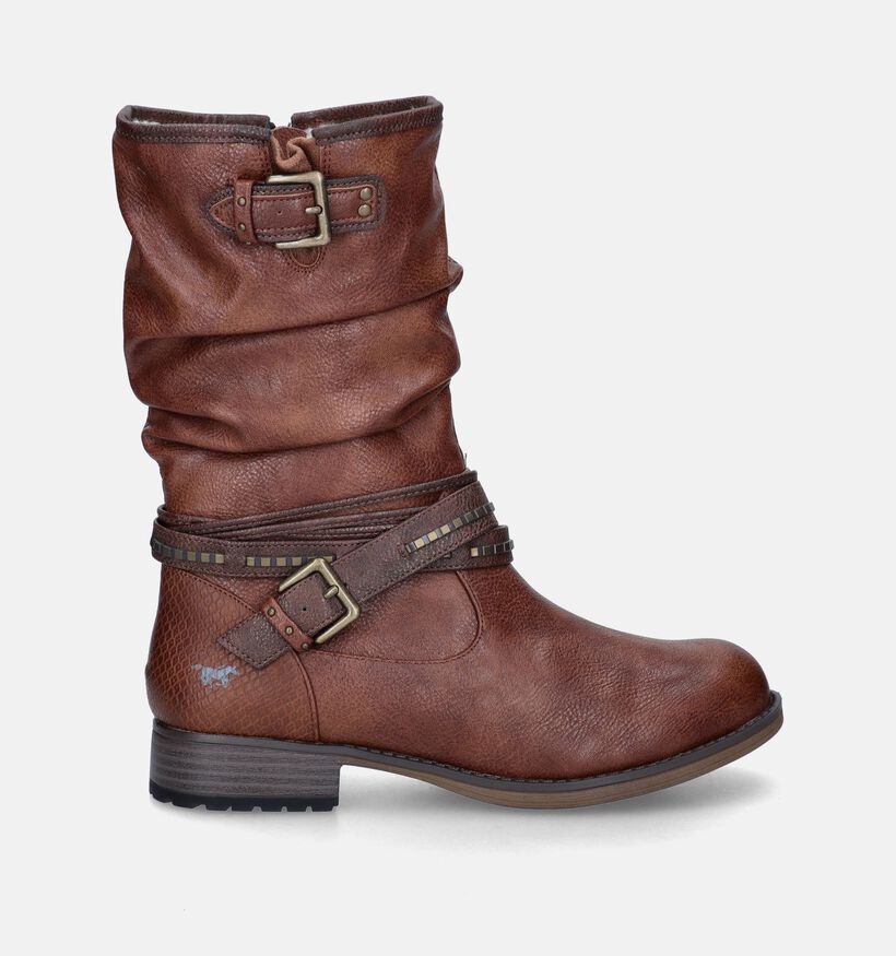Mustang Cognac Korte laarzen voor dames (345411)