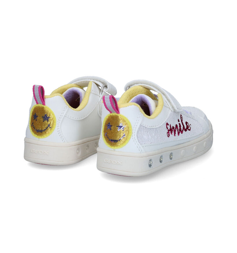 Geox Skylin Witte Sneakers voor meisjes (303781)