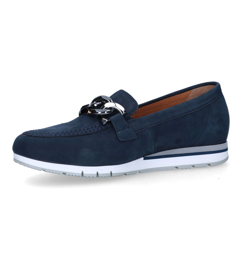 Gabor OptiFit Mocassins en Bleu en nubuck (323242)