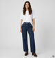 Orfeo Grayson Wide leg jeans en Bleu fonc&eacute; pour femmes (381659)