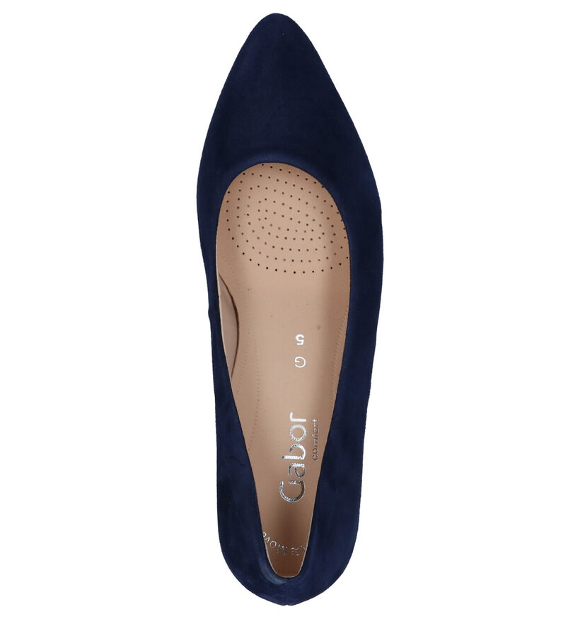 Gabor Soft Move Blauwe Pumps in daim (271511)