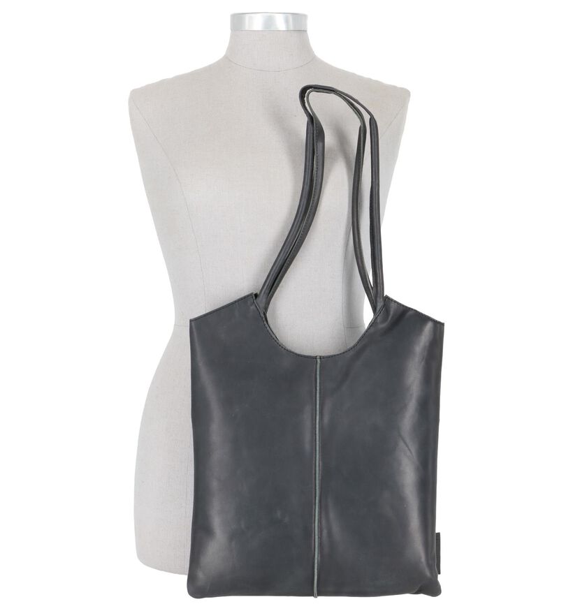 Hampton Bays Cabas en Noir en cuir (208040)