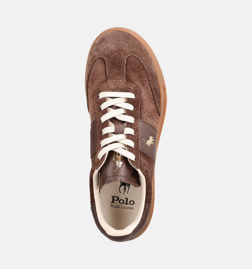 Polo Ralph Lauren HRT Aera Baskets en Marron pour femmes (377208)