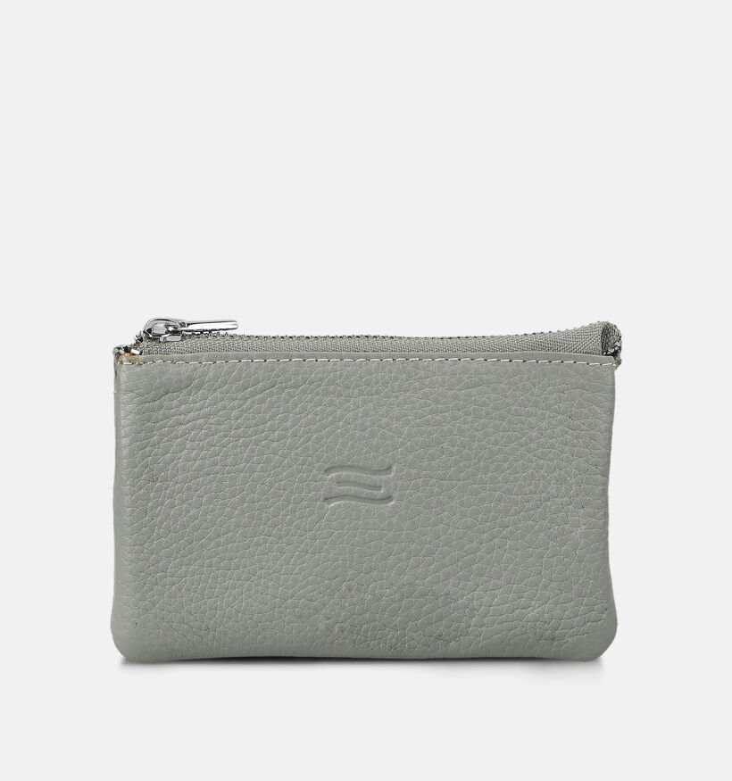 Crinkles Porte-monnaie zipp&eacute; en Vert pour femmes (373852)