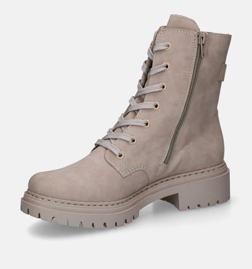 Rieker Boots à lacets en Écru pour femmes (347439)