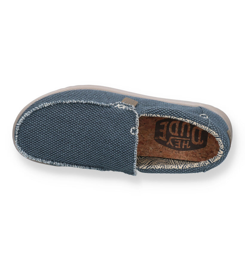 HEYDUDE Mikka Braided Mocassins en Vert kaki pour hommes (324859) - pour semelles orthopédiques