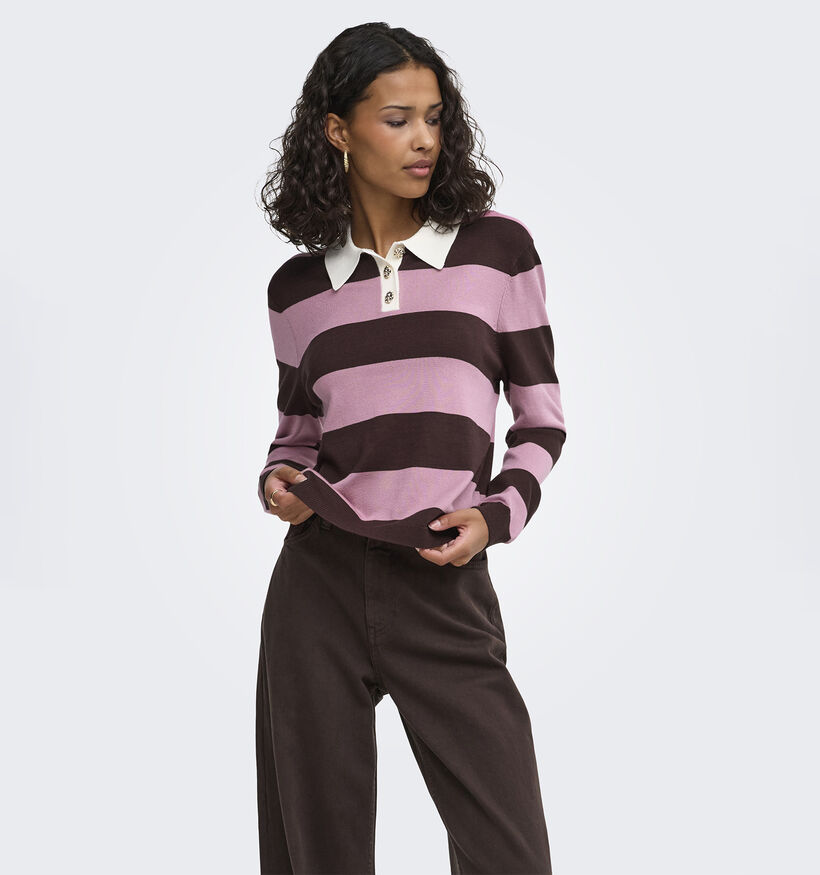 JDY Melany Bruine/Roze Trui voor dames (378295)