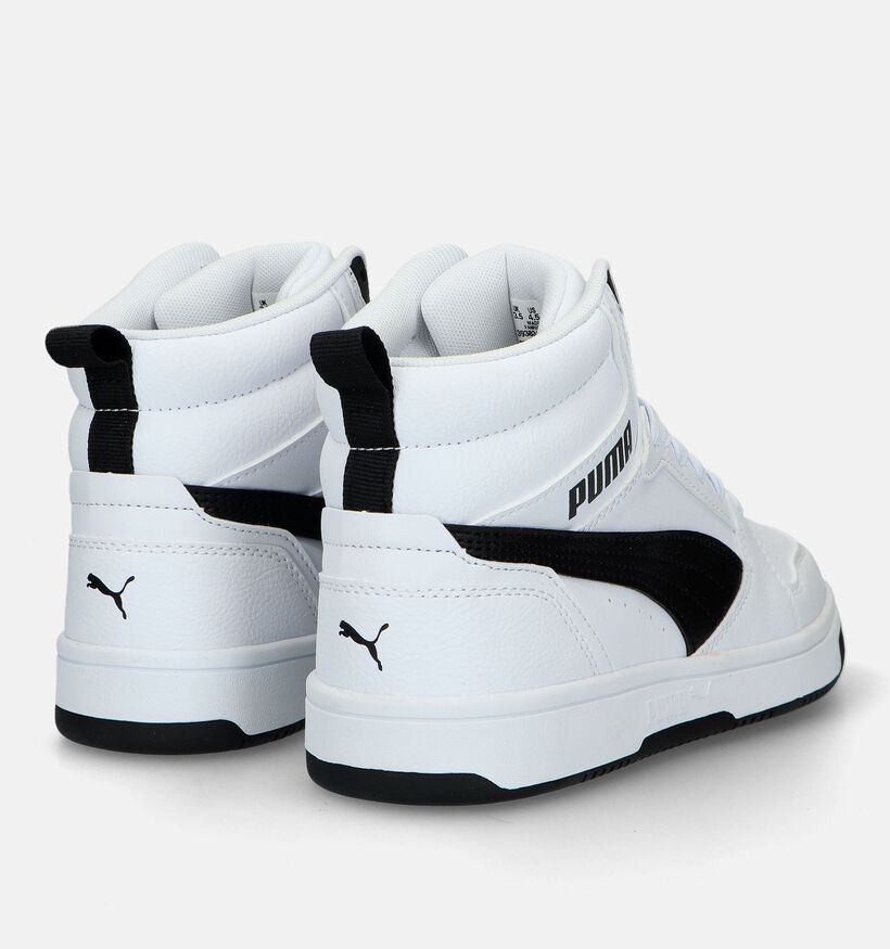 Puma Rebound v6 Witte sneakers voor meisjes, jongens (346446)