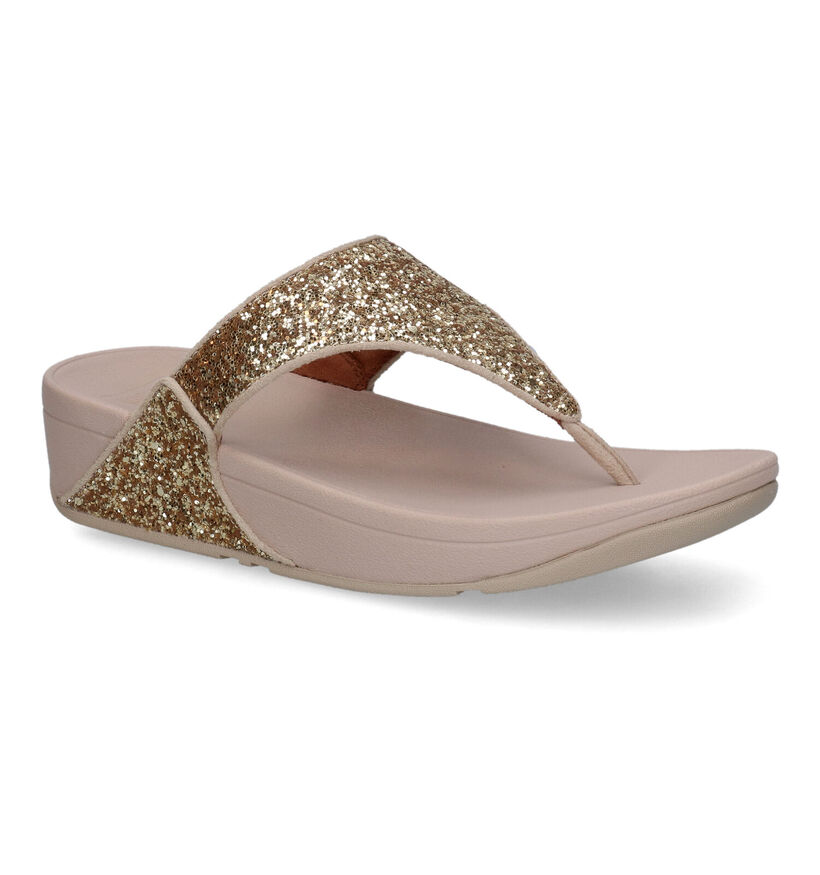 FitFlop Lulu Tongs en Argent en textile (286104)