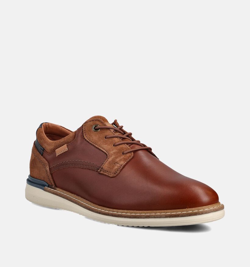 Bufflox Viena Cognac Veterschoenen voor heren (370254) - geschikt voor steunzolen