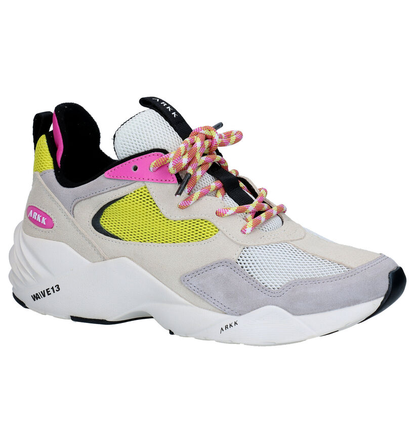 Arkk Kanetyk Beige Sneakers in kunstleer (275868)