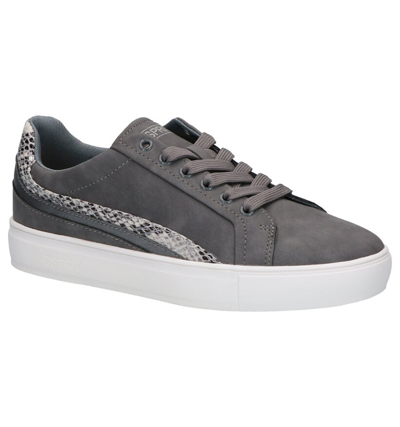 Esprit Chaussures à lacets en Gris foncé en simili cuir (269402)