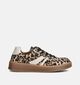 Gabor Leopard Bruine Sneakers voor dames (360308) - geschikt voor steunzolen