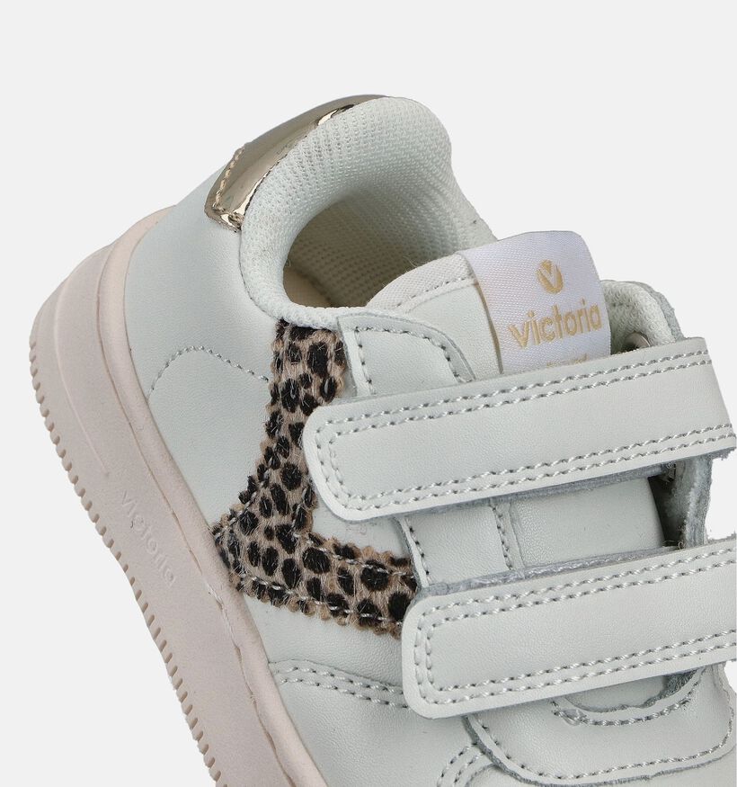 Victoria Witte Velcroschoenen voor meisjes (363052) - geschikt voor steunzolen