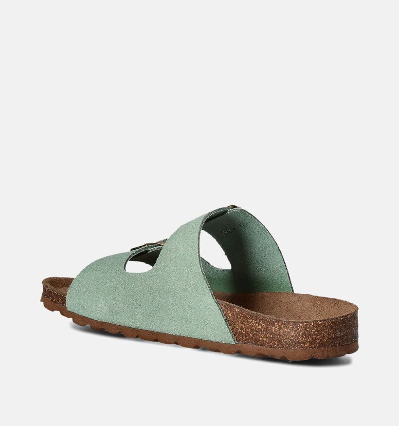 Laurent David Nu-pieds plates en Vert pour femmes (358092)