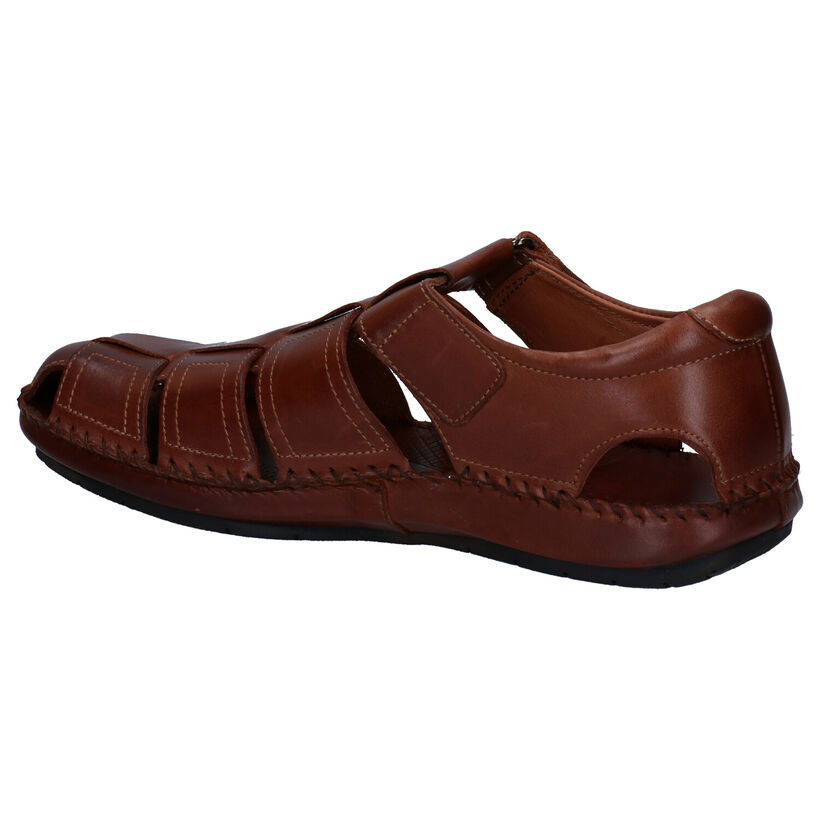 Pikolinos Cognac Sandalen in leer (308024)