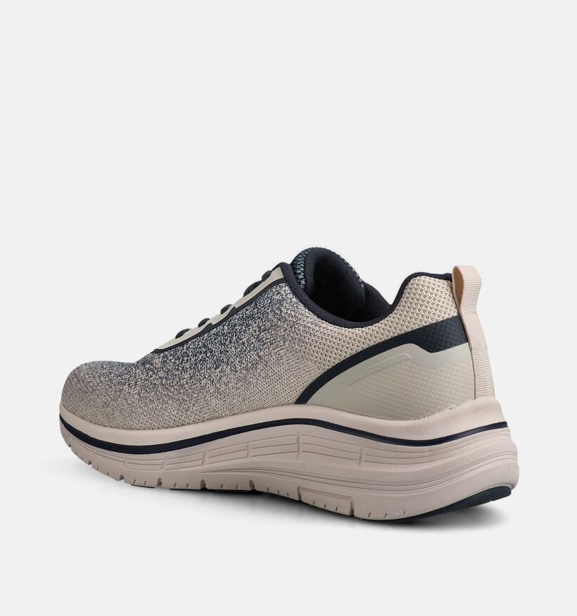 Marco Tozzi Lichtbeige Sneakers voor heren (368788) - geschikt voor steunzolen