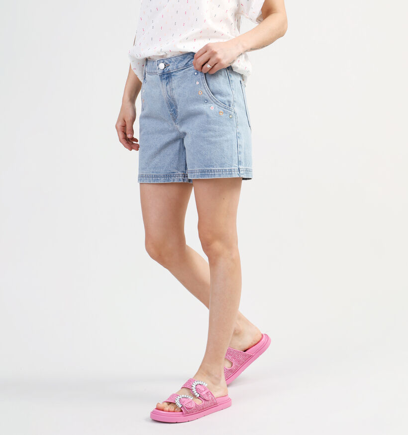 Vila Caliste Short en jeans en Bleu pour femmes (342089)