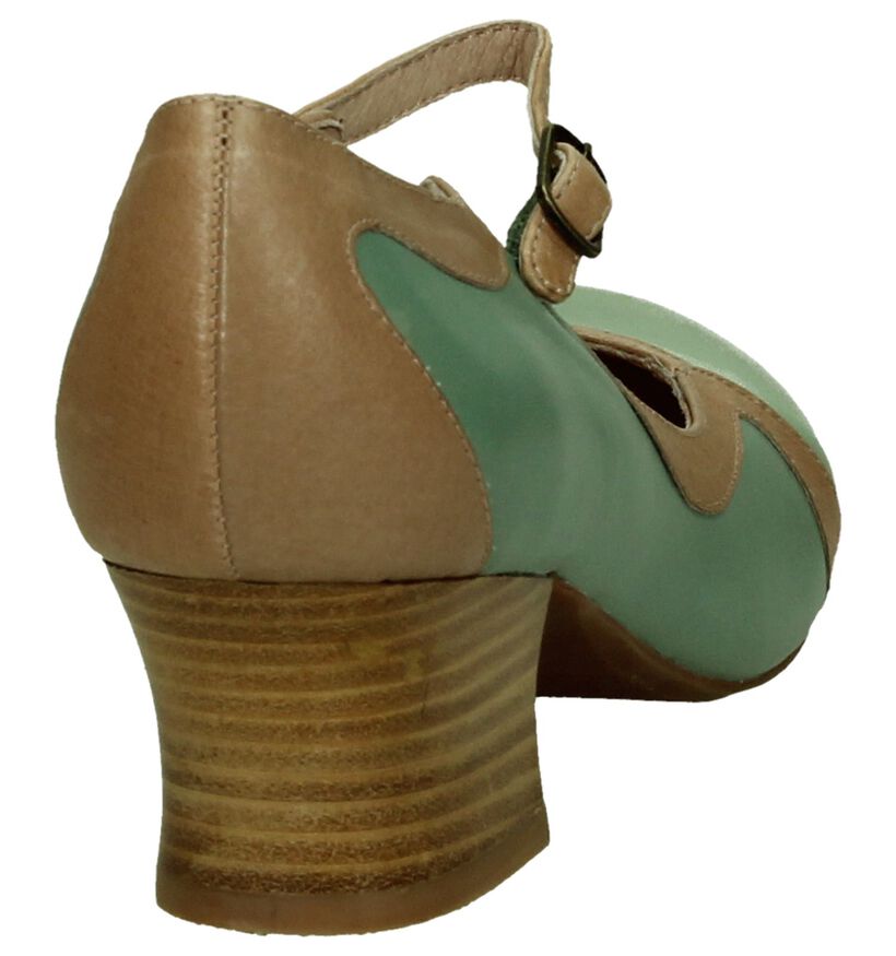 Munt Groen Pumps met Bandje Miz Mooz Freida, , pdp