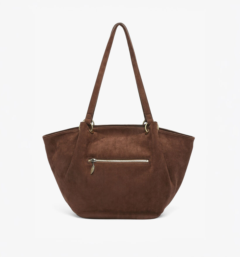 Woomen Ginseng Cabas en Brun fonc&eacute; pour femmes (378681)