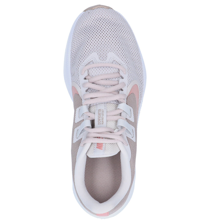 Nike Downshifter 9 Beige Sneakers in stof (253935)