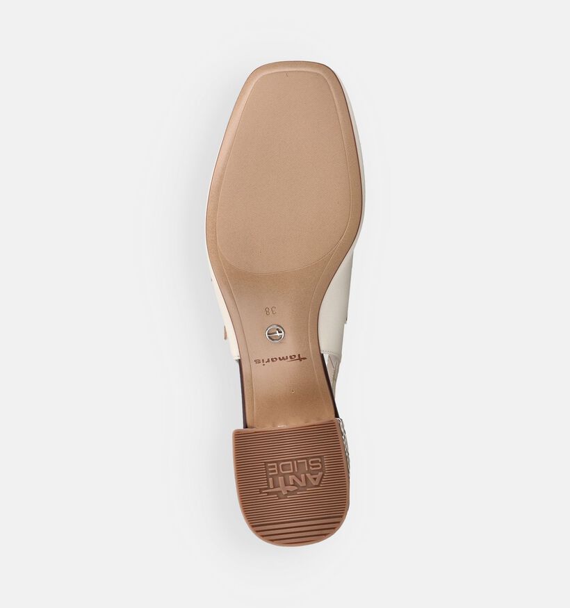 Tamaris Escarpins slingback en &Eacute;cru pour femmes (367689)