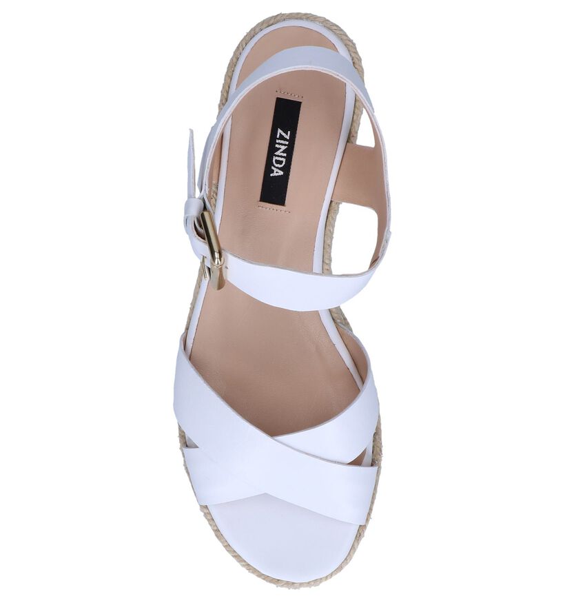 Witte Sandalen Zinda in leer (264414)