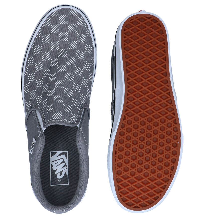 Vans Asher Wit/Zwarte Slip-on Sneakers voor heren (321114)
