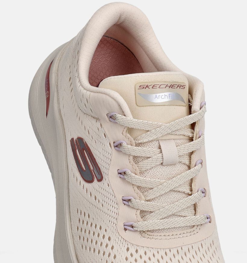 Skechers Arch Fit 2.0 Big League Ecru Sneakers voor dames (367468) - geschikt voor steunzolen