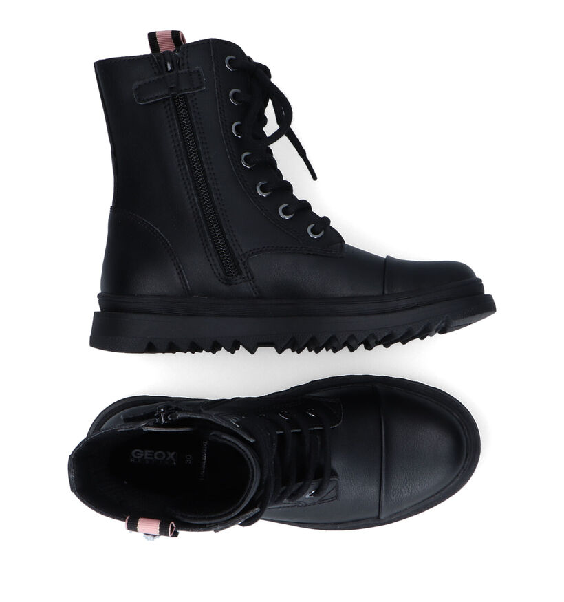 Geox Gillyjaw Bottines en Noir en simili cuir (317648)