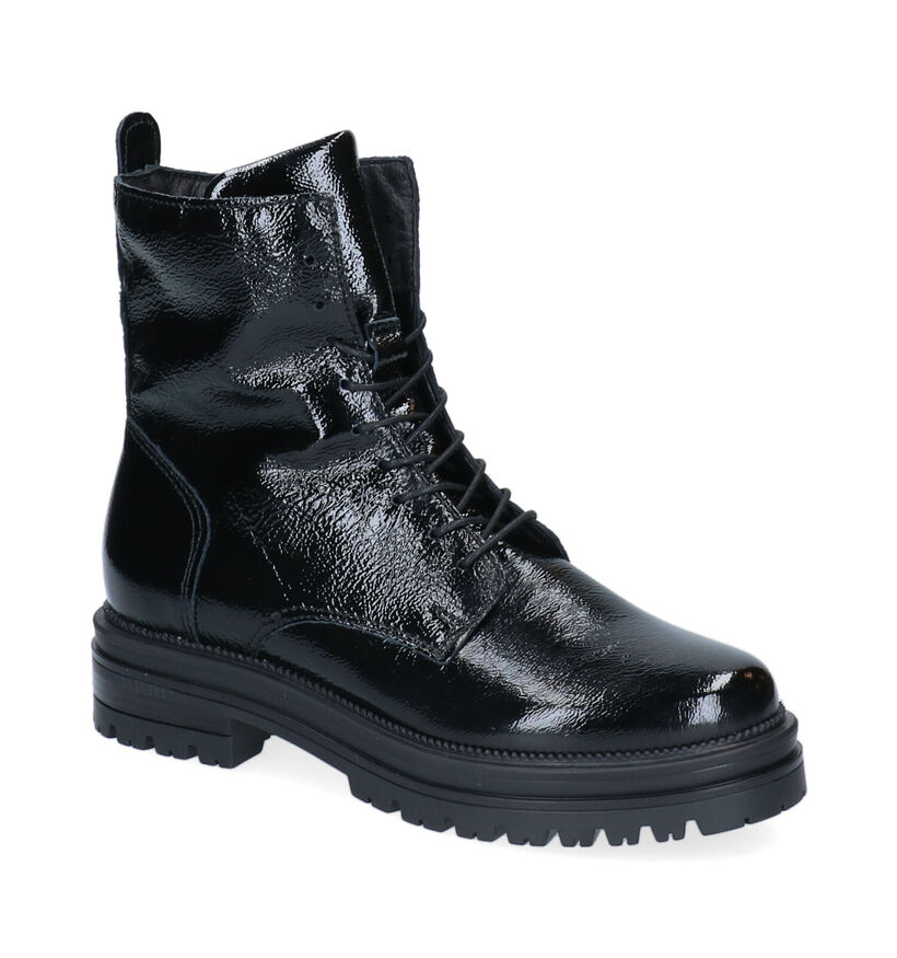 Mjus Boots à lacets en Noir en cuir (297882)