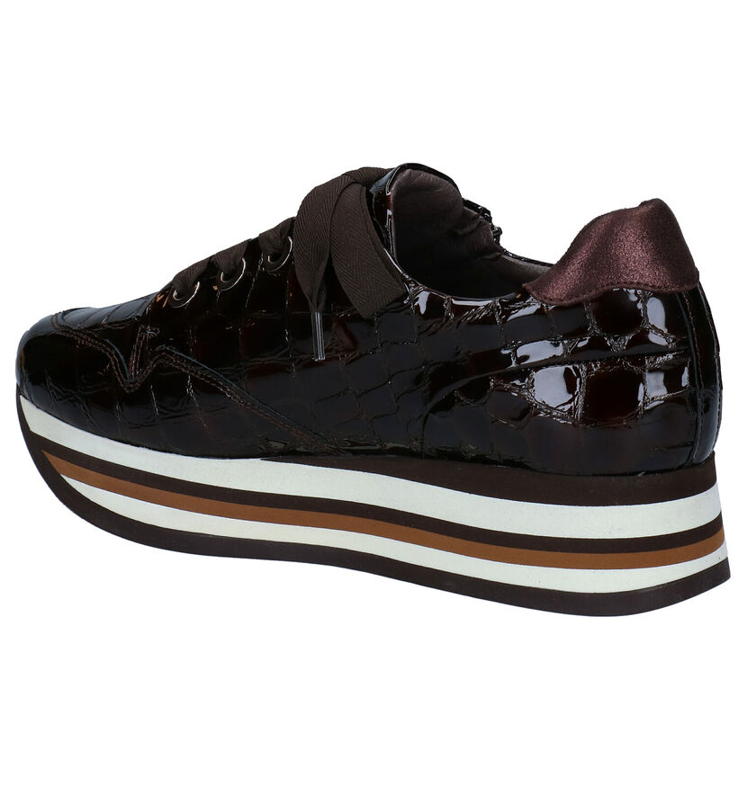 Softwaves Bruine Sneakers in leer (281979)