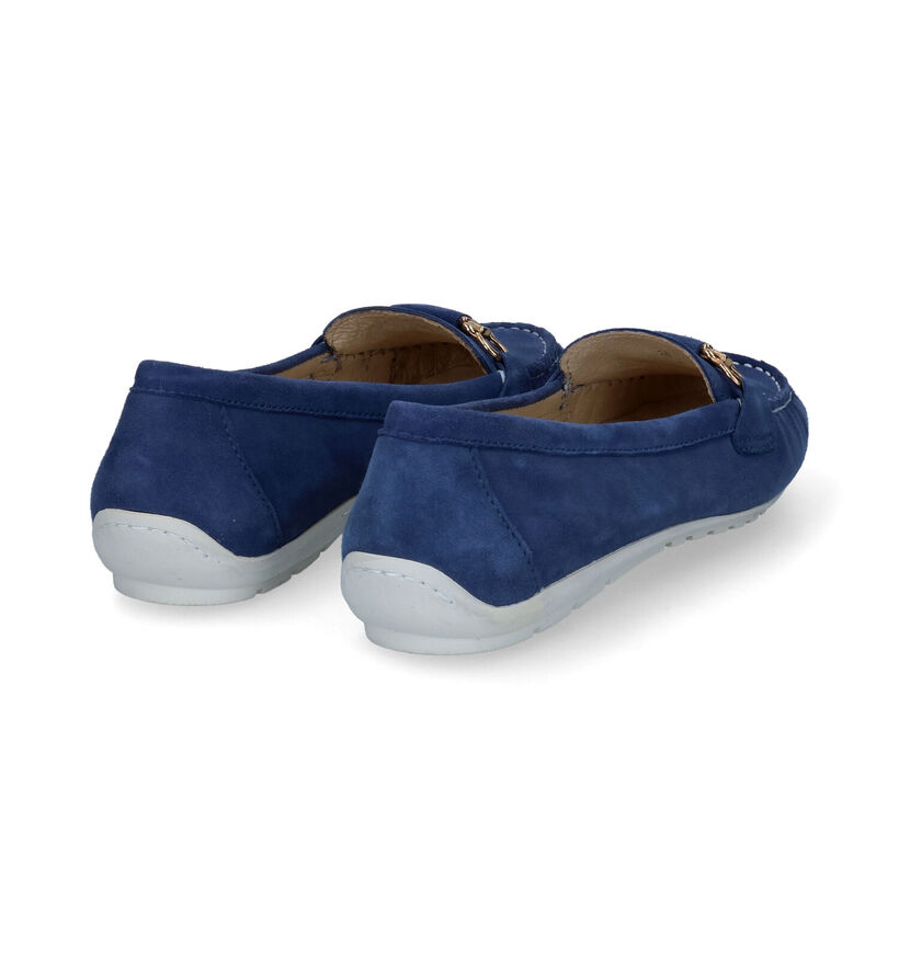 River Woods Mocassins en Bleu foncé en nubuck (306871)