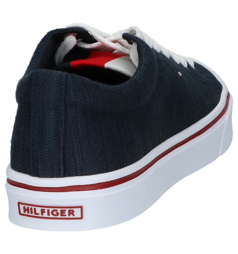 Lage Sportieve Sneakers Donkerblauw Tommy Hilfiger, , pdp