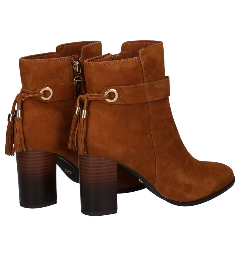 Tamaris TOUCH it Cognac Enkellaarzen in daim (280965)