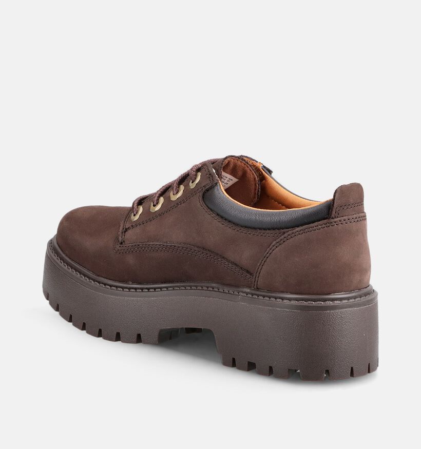Timberland Stone Street Chaussures &agrave; lacets en Marron pour femmes (376191) - pour semelles orthop&eacute;diques