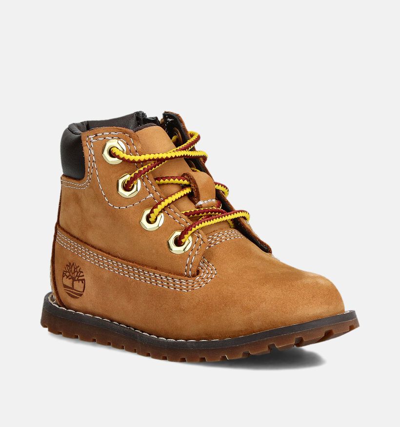 Timberland Pokey Pine Bruine Boots met Veter en Rits voor jongens, meisjes (377379) - geschikt voor steunzolen