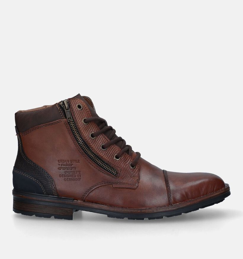 Rieker Boots à lacets en Cognac pour hommes (331752)