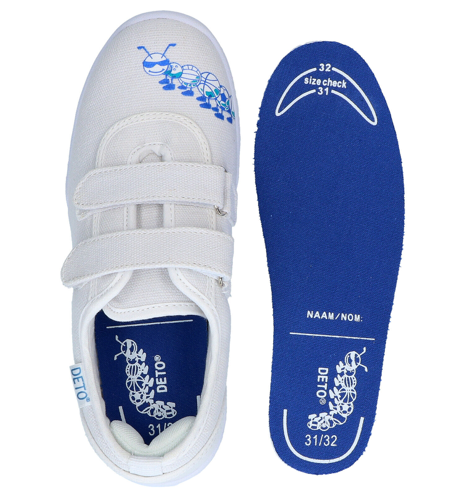 Deto Witte Sportschoenen Jongens Meisjes Sportschoenen Online op TORFS .BE