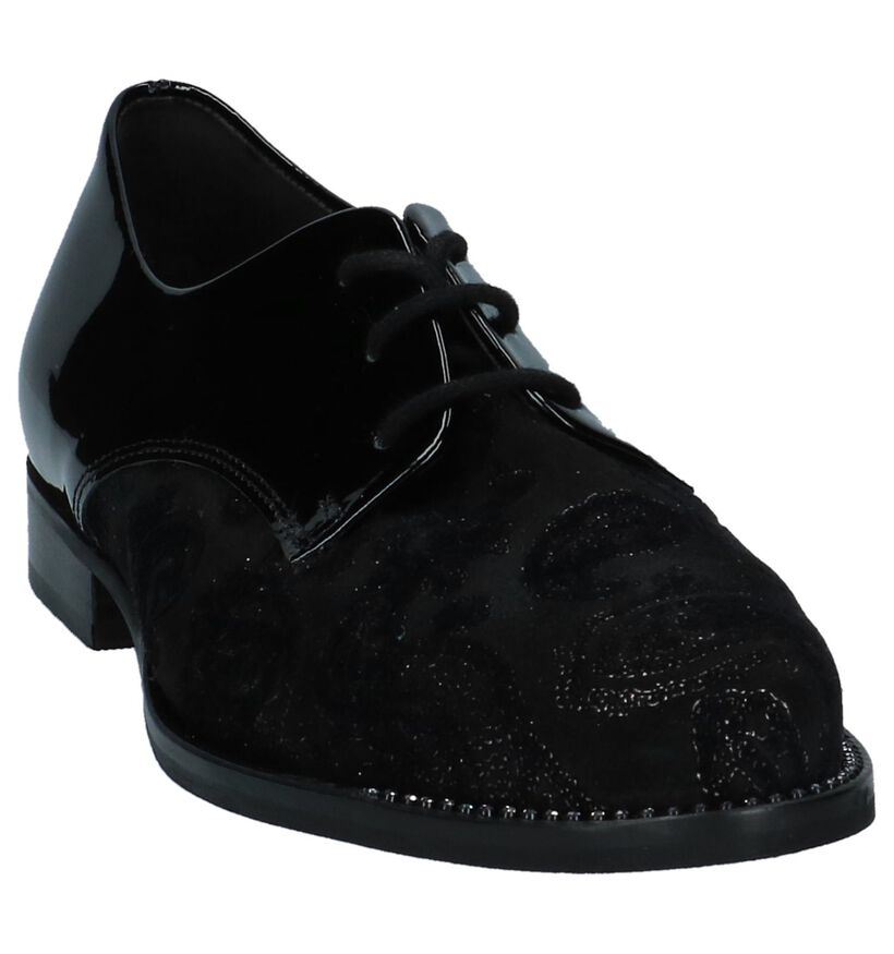 Gabor Zwarte Oxford Schoenen in kunstleer (231333)