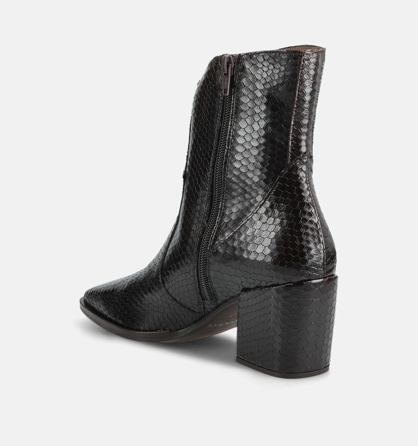 Wonders Bottines en Brun fonc&eacute; pour femmes (381450)