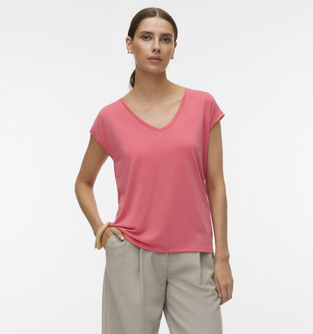 Vero Moda T-shirts Roze