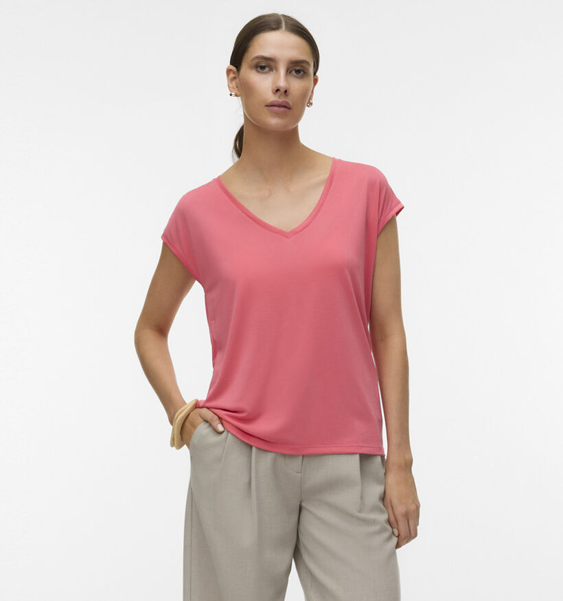 Vero Moda Filli Roze T-shirt voor dames (369417)