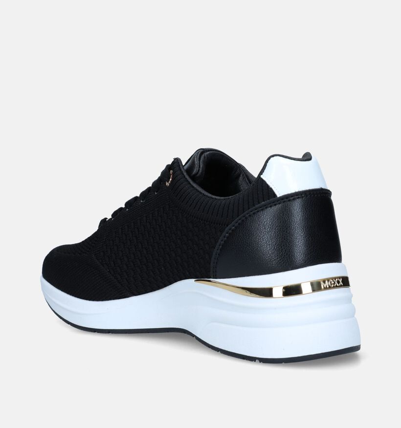Mexx Nena Zwarte Sneakers voor dames (337722) - geschikt voor steunzolen