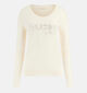 Guess Lichtbeige Pull Lange Mouwen voor dames (364397)
