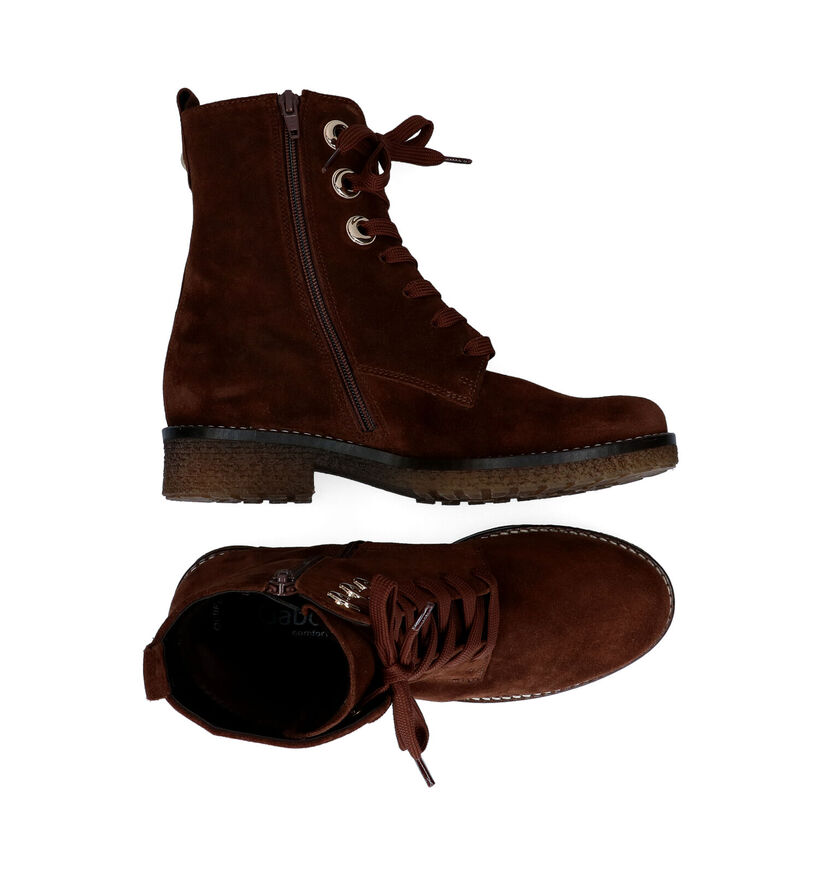 Gabor Optifit Bottines en Cognac pour femmes (297218) - pour semelles orthopédiques