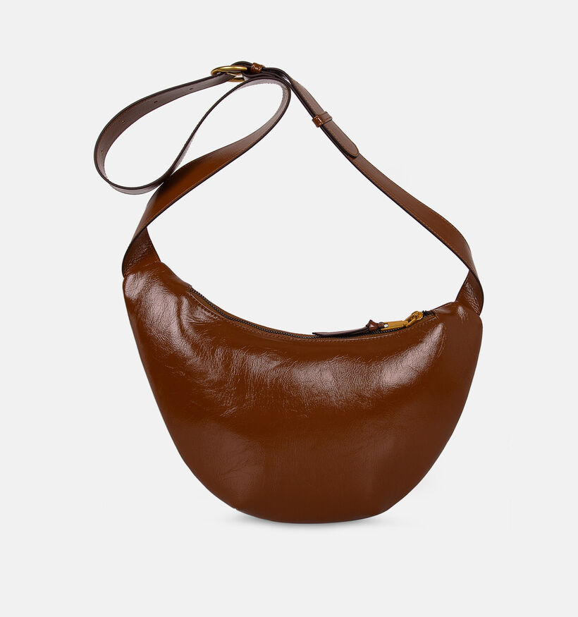 Laurent David Cognac Crossbodytas voor dames (381455)