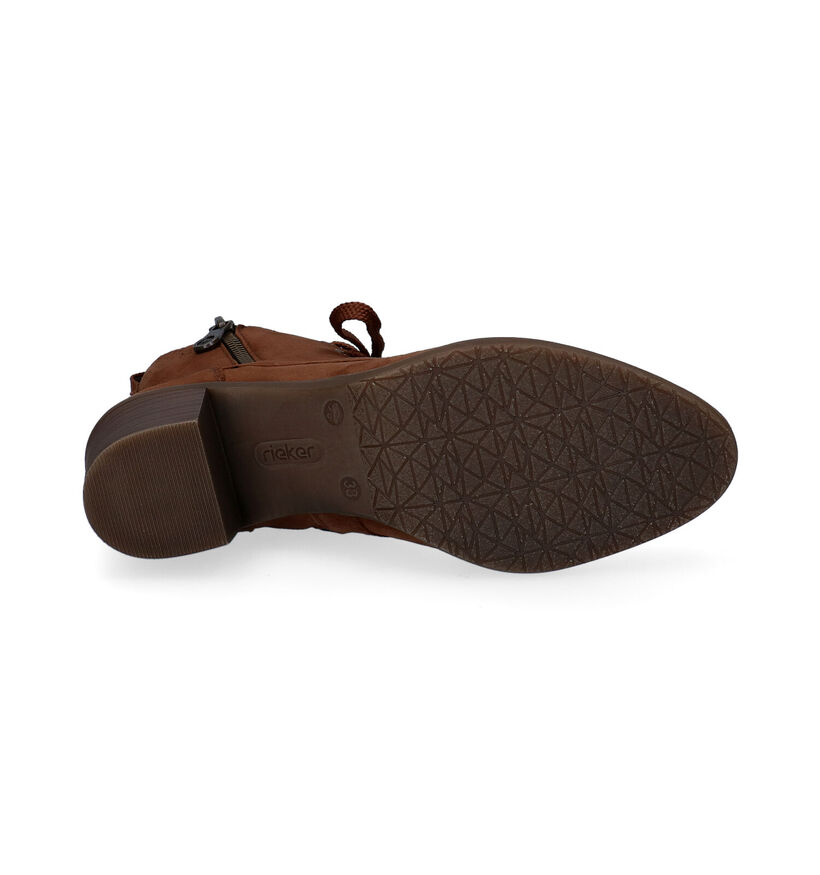 Rieker Zwarte Enkellaarzen in nubuck (315932)