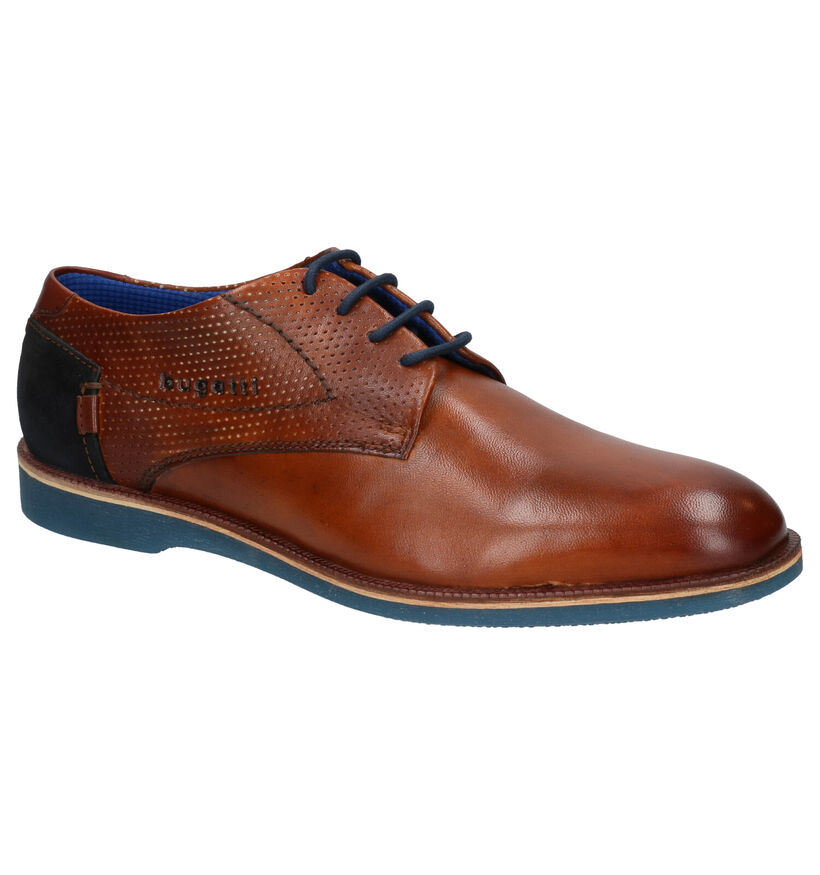 Bugatti Chaussures habillées en Cognac en cuir (271488)