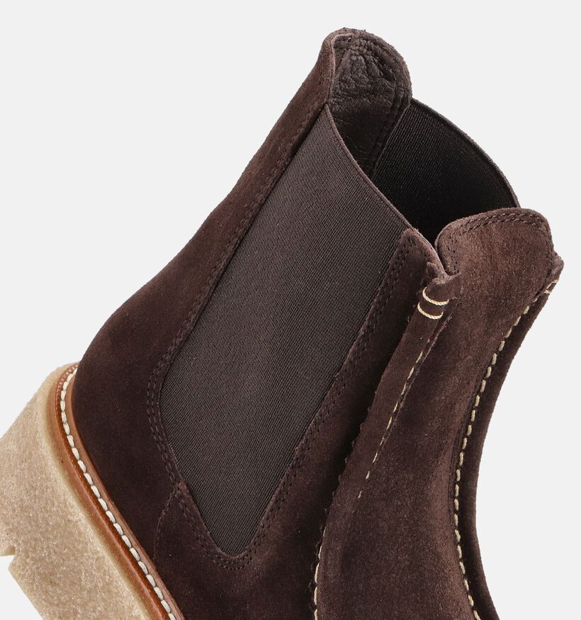 Weekend Bottines Chelsea en Brun foncé pour femmes (364185)